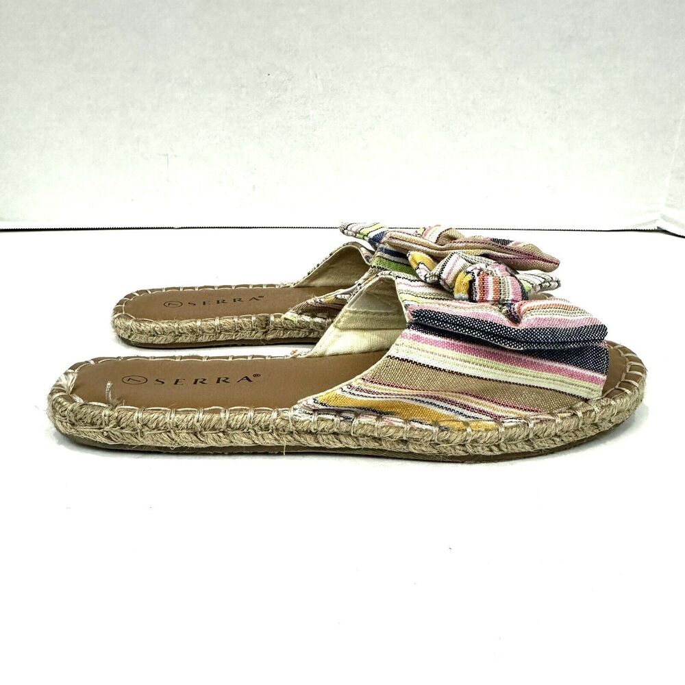 Serra Sandals Size 7 Multicolor Womens Woven Soles Pink, Blue, Green, Yellow EUC - Picture 6 of 9